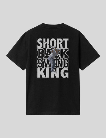 Short Backswing King T-Shirt Greater Half Black S
